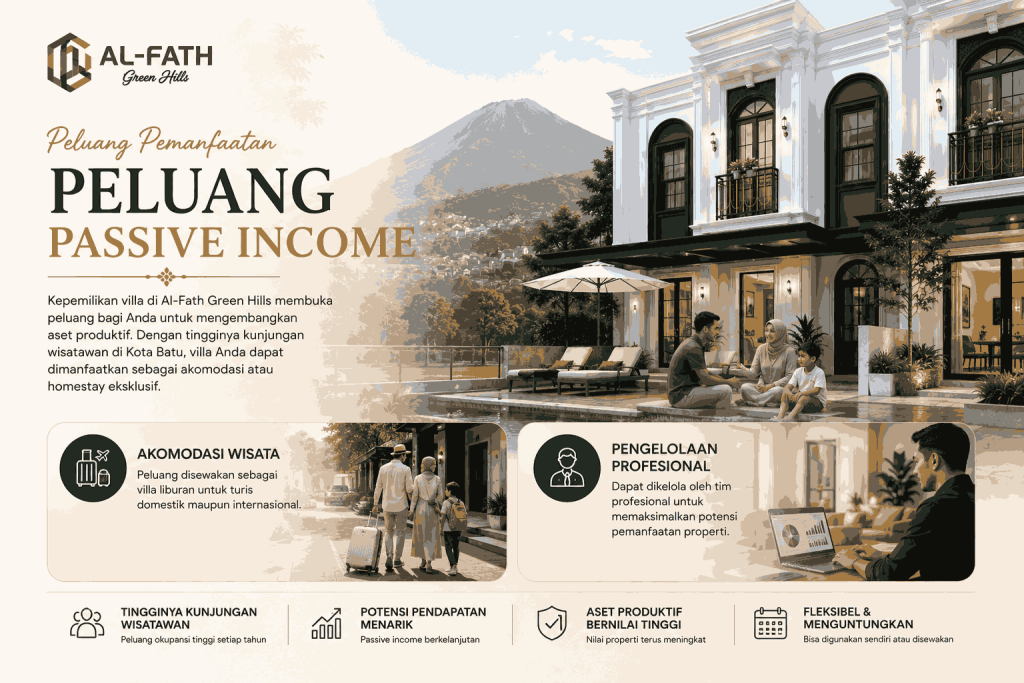 Investasi Villa Syariah Kota Batu Al Fath Green Hills Villa Premium Passive Income