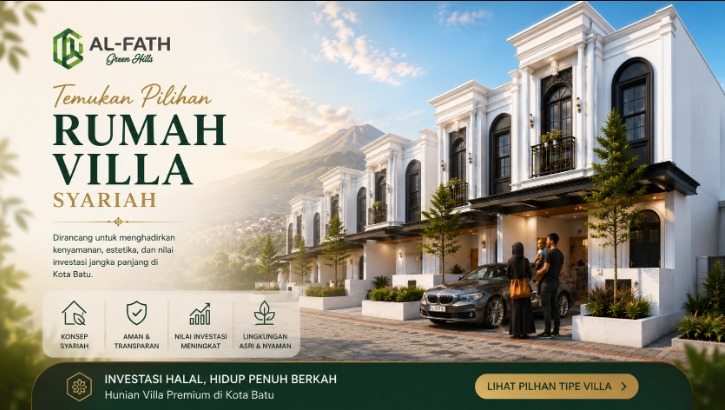 Pilihan Tipe Rumah Villa Al Fath Green Hills Kota Batu Villa Premium Classic Modern